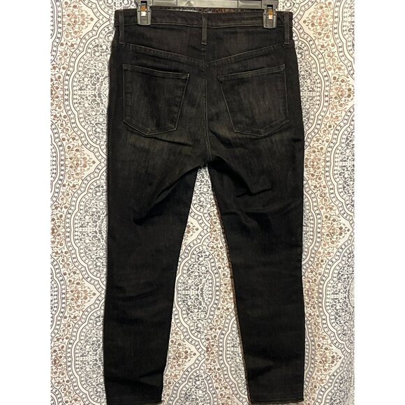 Mossimo Denim High Rise Jegging Crop Size 6 Power Stretch Black - Picture 2 of 9